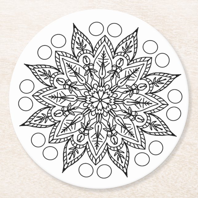 colour me tulips coaster (Front)