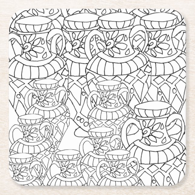 colour me vases coaster (Front)