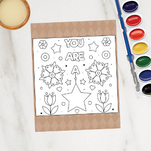 Colour Me You Are a Star Inspire Activity Cards