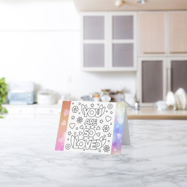 Colour Me You Are So Loved Get Well Soon Card (Creator Uploaded)