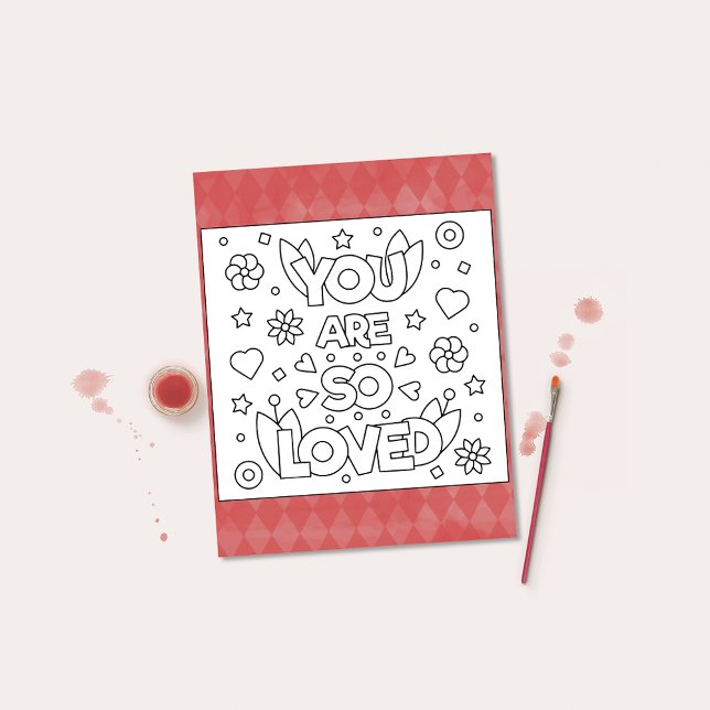 Colour Me You Are So Loved Inspire Activity Cards (Creator Uploaded)