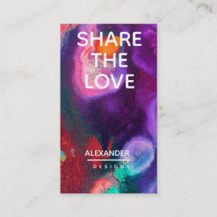 Colour Meditation Orange & Purple Referral Card