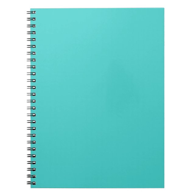 colour medium turquoise notebook (Front)