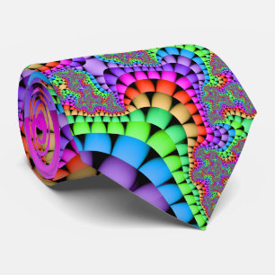 Colour Medley Fractal Tie