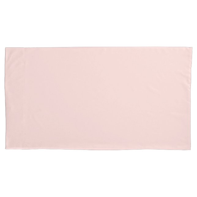 colour misty rose pillowcase (Front-Left)