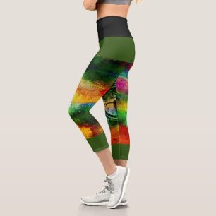 Colour Mixed Capri Leggings