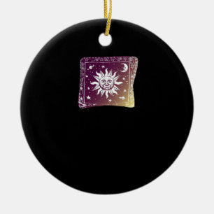 Colour Moon Boho Whimsigothic Gothic Witchy Witch  Ceramic Ornament