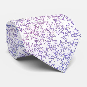 colour morado degradado de flores tie
