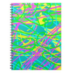 Colour My Dreams Scribble Pattern Expressive  Notebook