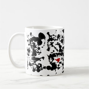 colour my life / Farbklekse Black Ink Coffee Mug