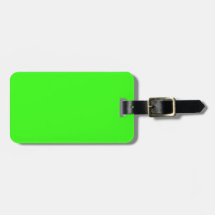 colour neon green luggage tag