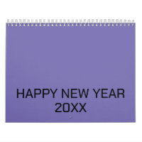 Colour New personalise Text Logo Calendar
