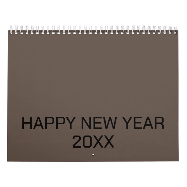 Colour New personalise Text Logo Calendar (Cover)
