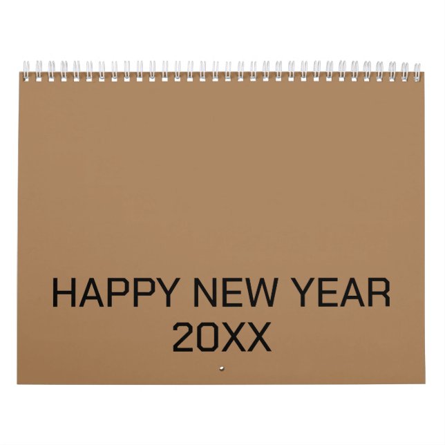 Colour New personalise Text Logo Calendar (Cover)