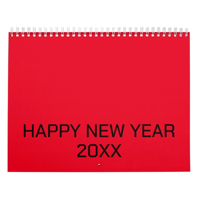 Colour New personalise Text Logo Calendar (Cover)