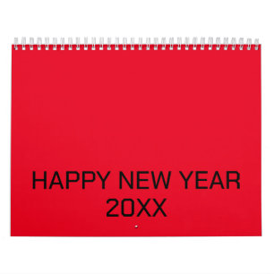 Colour New personalise Text Logo Calendar