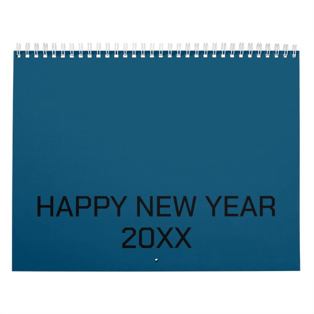 Colour New personalise Text Logo Calendar (Cover)