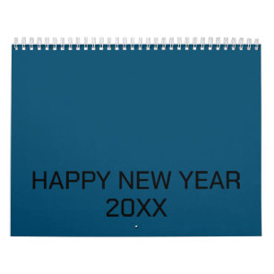 Colour New personalise Text Logo Calendar