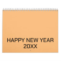 Colour New personalise Text Logo Calendar
