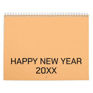 Colour New personalise Text Logo Calendar