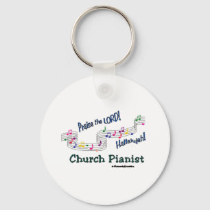Colour Notes Pianist Key Ring