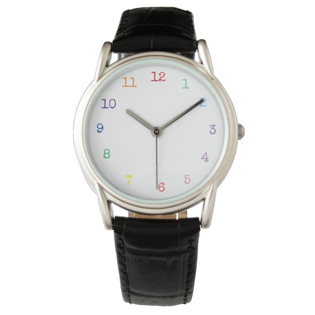 colour numbers  clock watch (Front)
