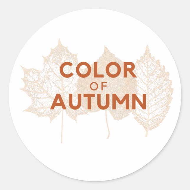 Colour of Autumn Sticker (Front)
