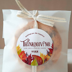 Colour of Autumn   Thanksgiving Sticker