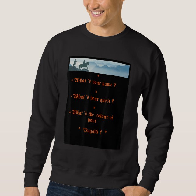 Colour of Bugatti humorous version Sweatshirt (Front)