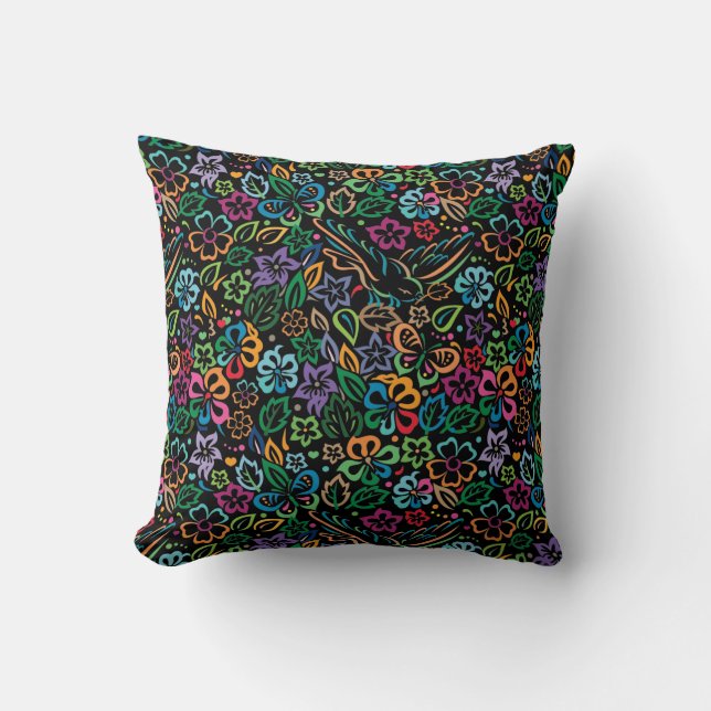 Colour of Life Throw Pillow (Front)