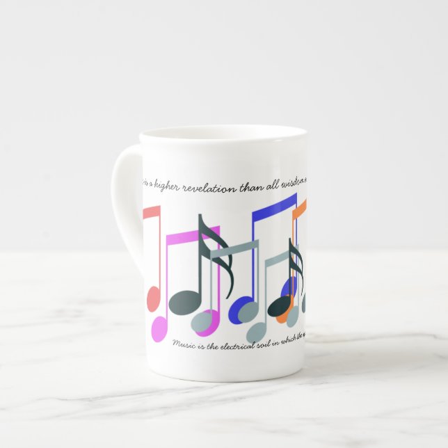 Colour of Music Notes Mugs (Front Left)