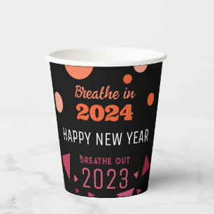 Colour of the year breathe in 2024 2023 New Year  Paper Cups