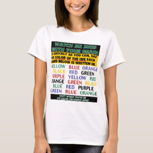 Colour of Words Illusion - Stroop Effect T-Shirt