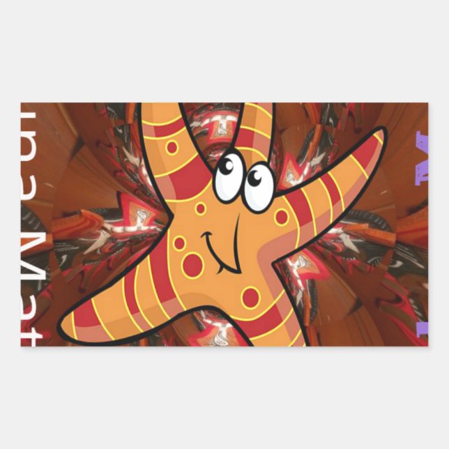 Colour on the run rectangular sticker (Front)