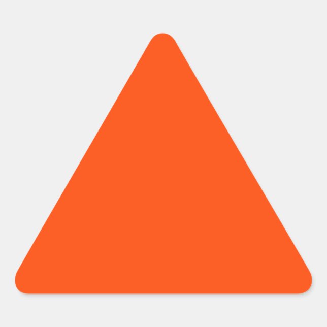 colour orange red triangle sticker (Front)