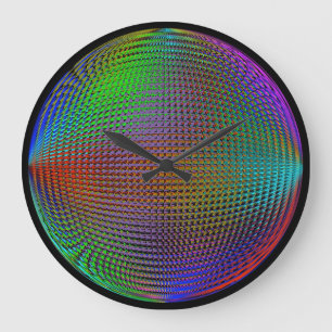 Colour Orb Illusion Clock