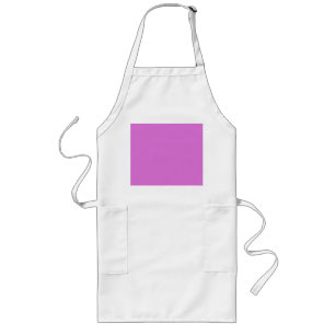 colour orchid long apron