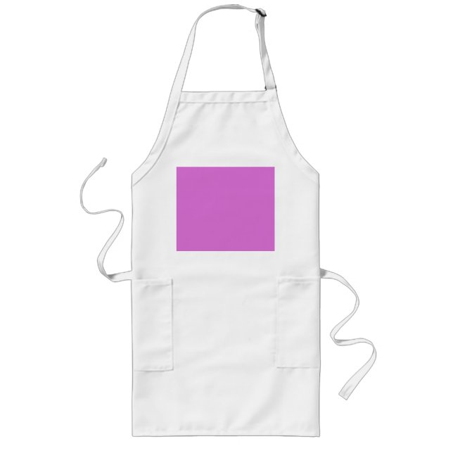 colour orchid long apron (Front)