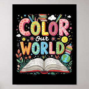 Colour Our World Book Reading Program 2025 Summer Poster