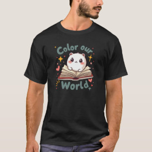 Colour Our World Kids Summer Reading Bookworm T-Shirt