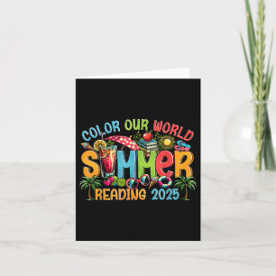 Colour Our World Summer 2025 Summer Reading Progra Card