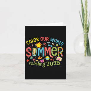 Colour Our World Summer 2025 Summer Reading Progra Card