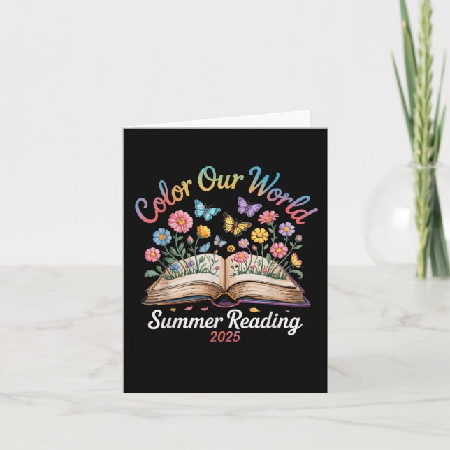 Colour Our World Summer Reading 2025  Card (Front)