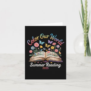 Colour Our World Summer Reading 2025 Card