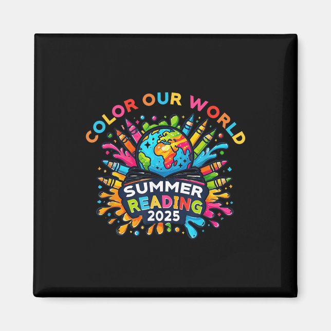 Colour Our World Summer Reading 2025 Creativity En Magnet (Front)