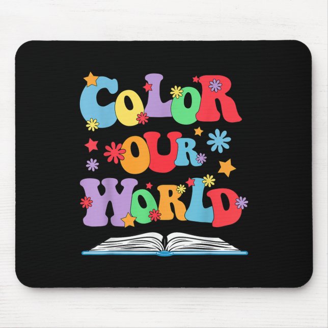 Colour Our World Summer Reading 2025 Creativity En Mouse Pad (Front)
