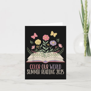Colour Our World Summer Reading 2025 Cute Book Wil Card