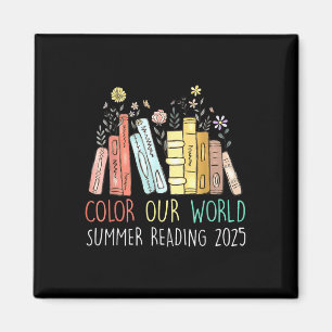 Colour Our World Summer Reading 2025 Cute Book Wil Magnet