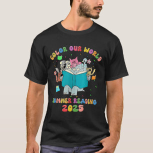 Colour Our World Summer Reading 2025 Librarian Boo T-Shirt