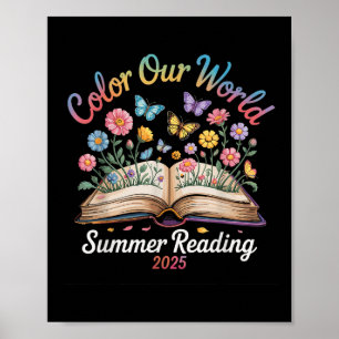 Colour Our World Summer Reading 2025  Poster